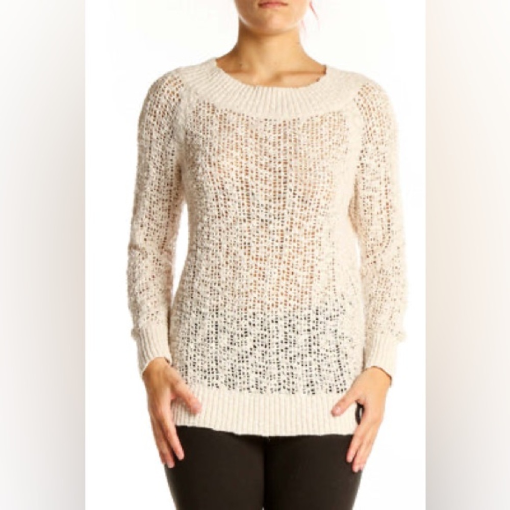 LOFT Women's Cream Knit SweaterNWT